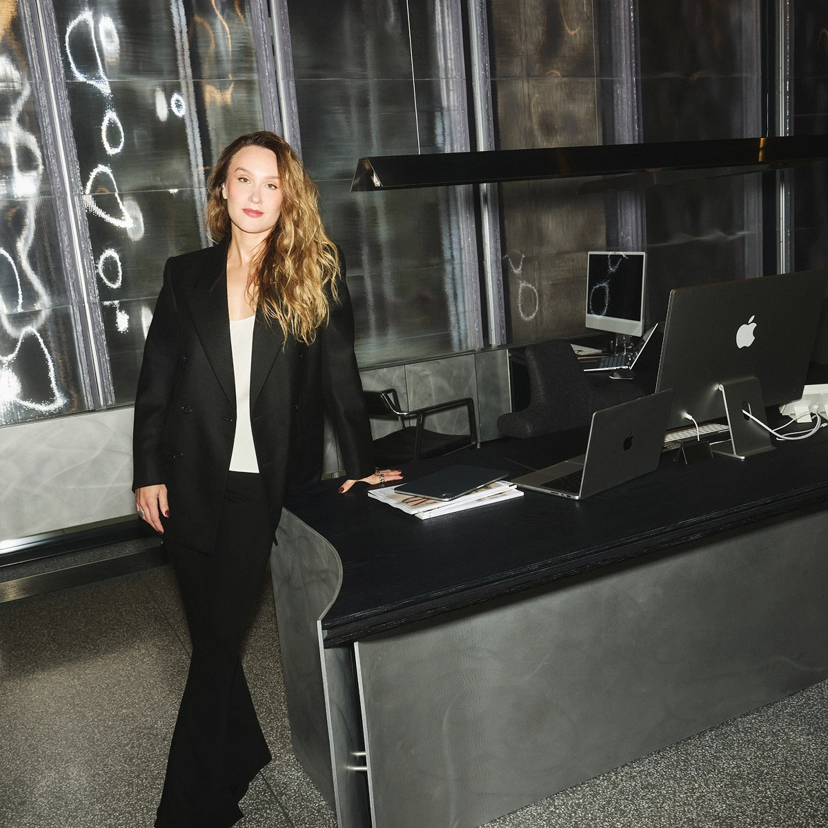Paulina Shacalis, OMNIRES Creative Director and Lead Designer, in the studio