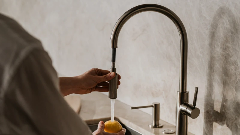 SWITCH with pull-out spout and filter set