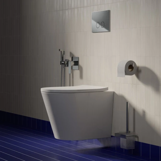 cuvette de WC murale avec abattant frein de chute, 52 x 36 cm