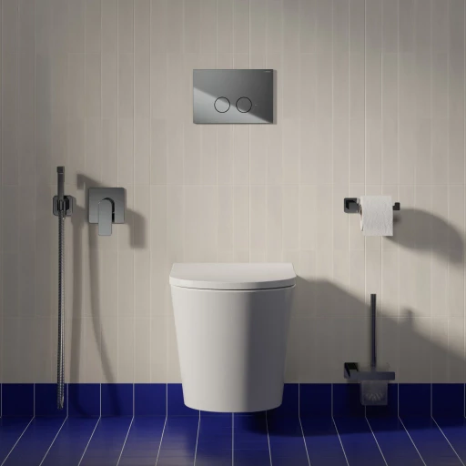 cuvette de WC murale avec abattant frein de chute, 52 x 36 cm