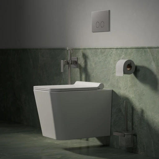 Wand-WC mit WC-Sitz mit Absenkautomatik, 53 x 36 cm