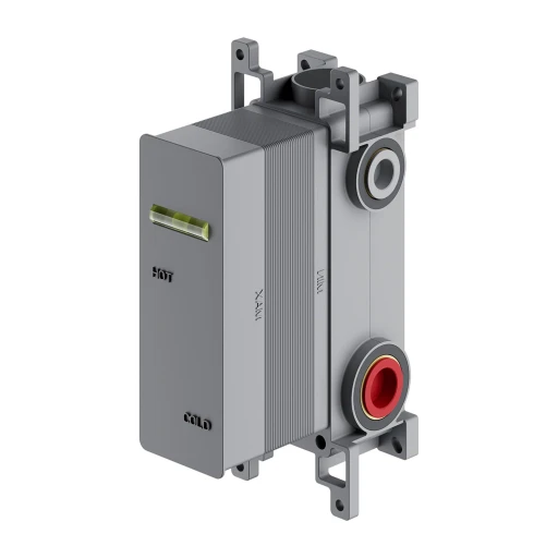 Unterputz-Element der Badewannen- und Duscharmatur mit Thermostat mit 2 Ausläufen