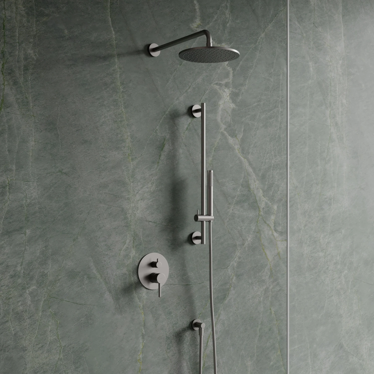 2-way shower system for concealed installation