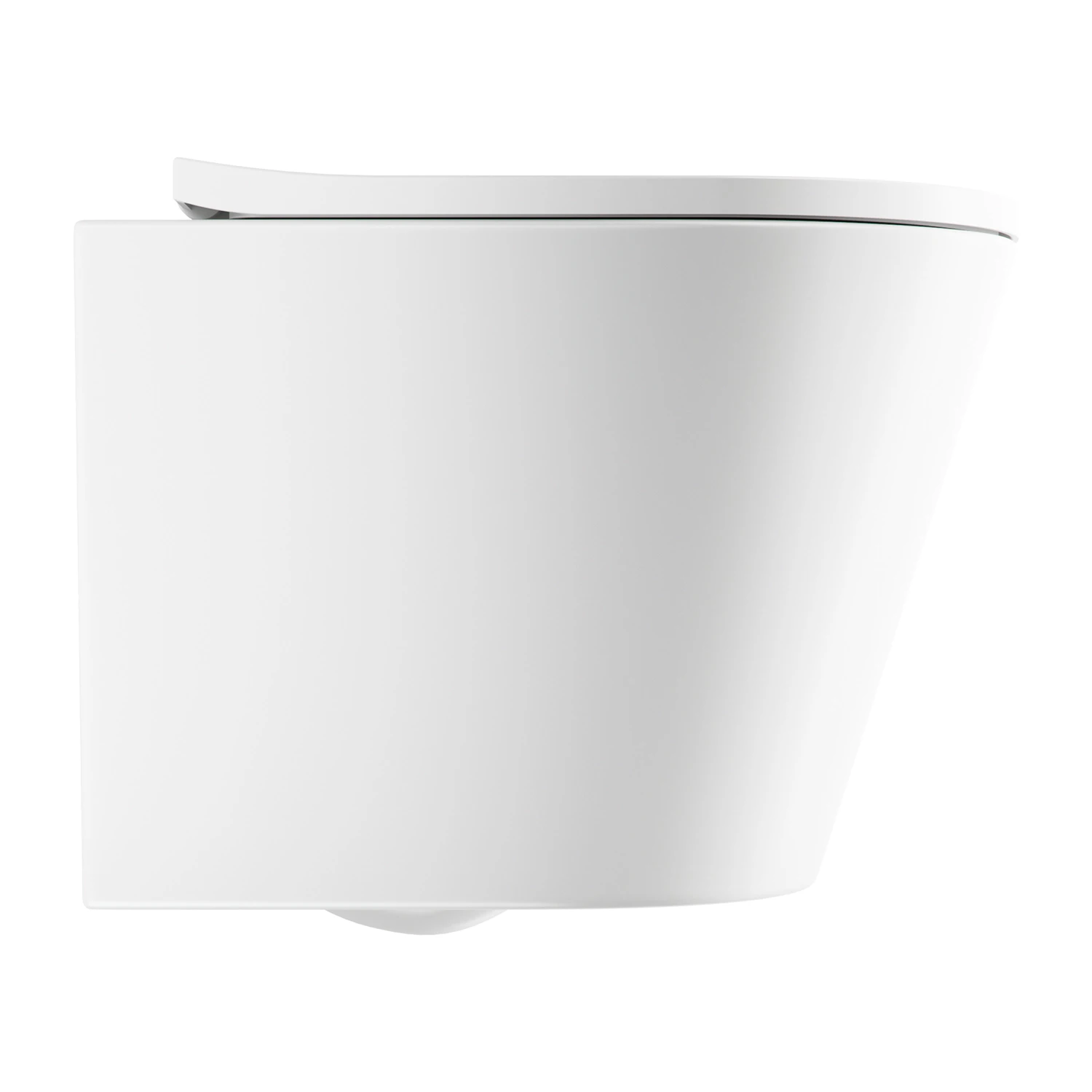 cuvette de WC murale avec abattant frein de chute, 52 x 36 cm