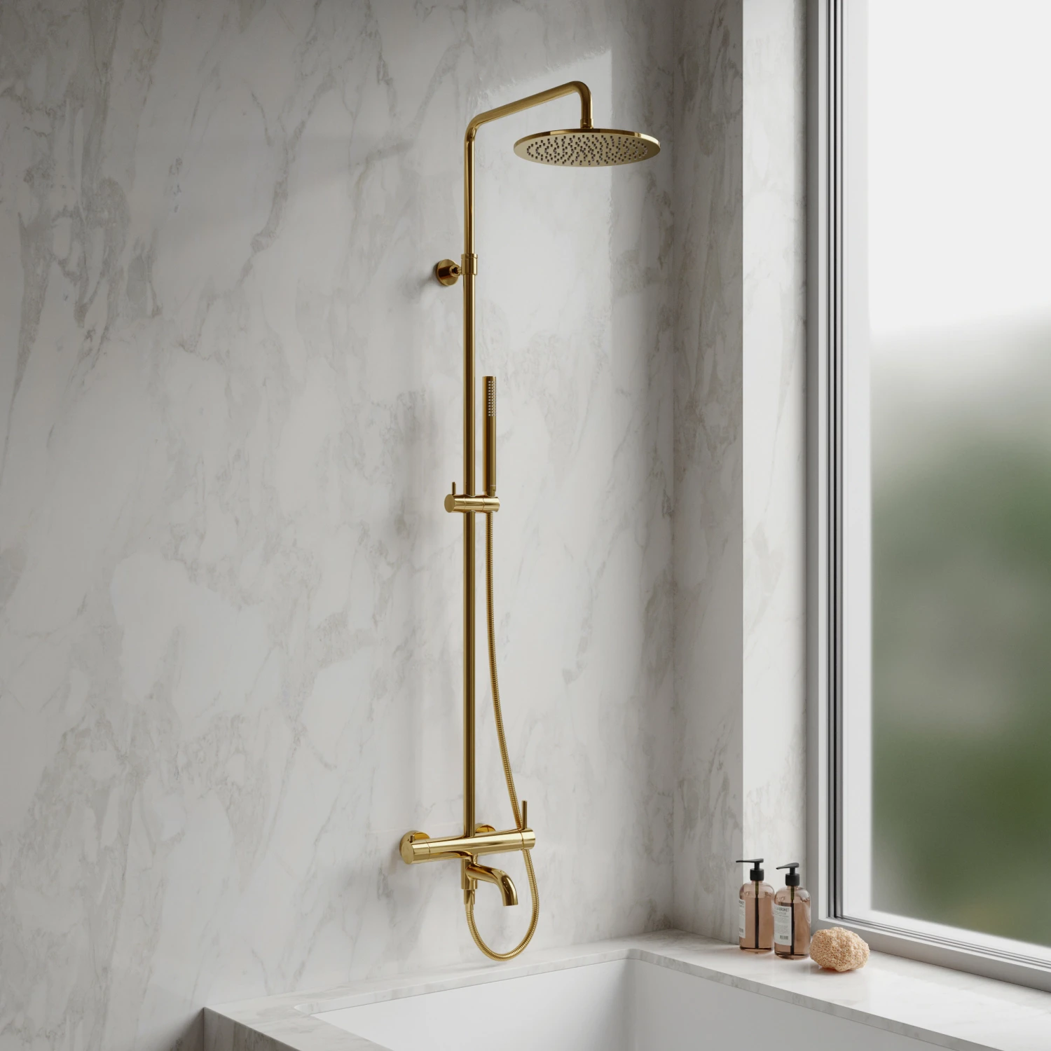 bath system for exposed installation