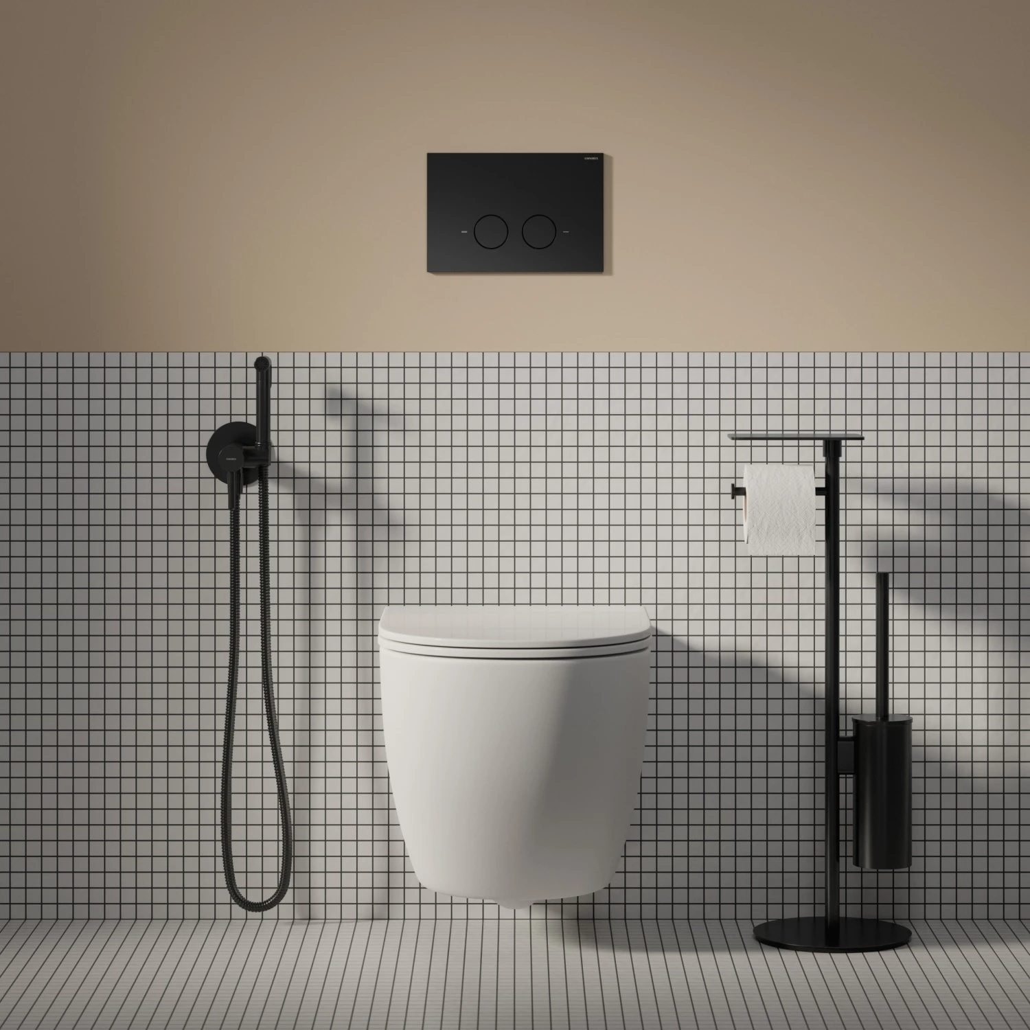 bidet system for concealed installation