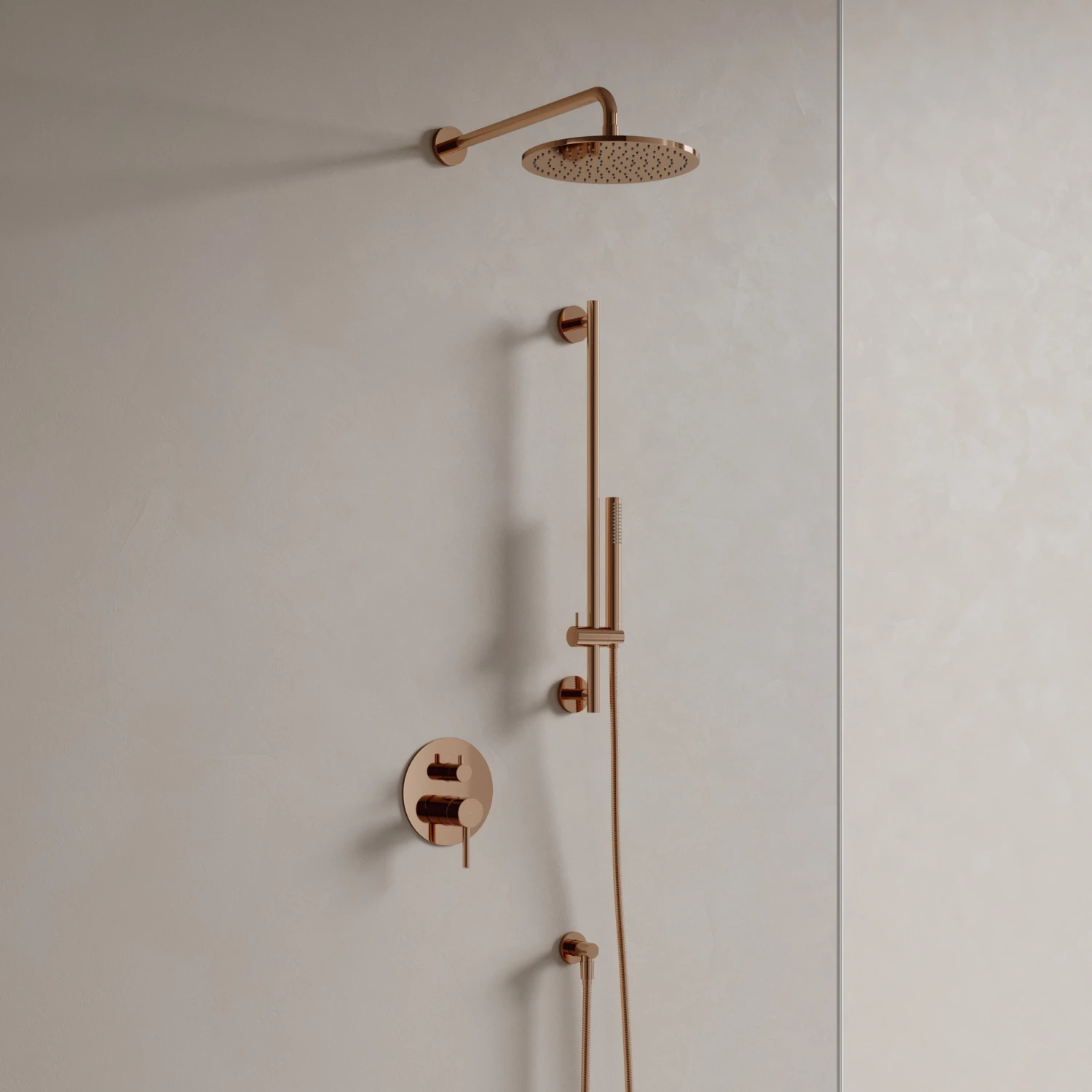 2-way shower system for concealed installation