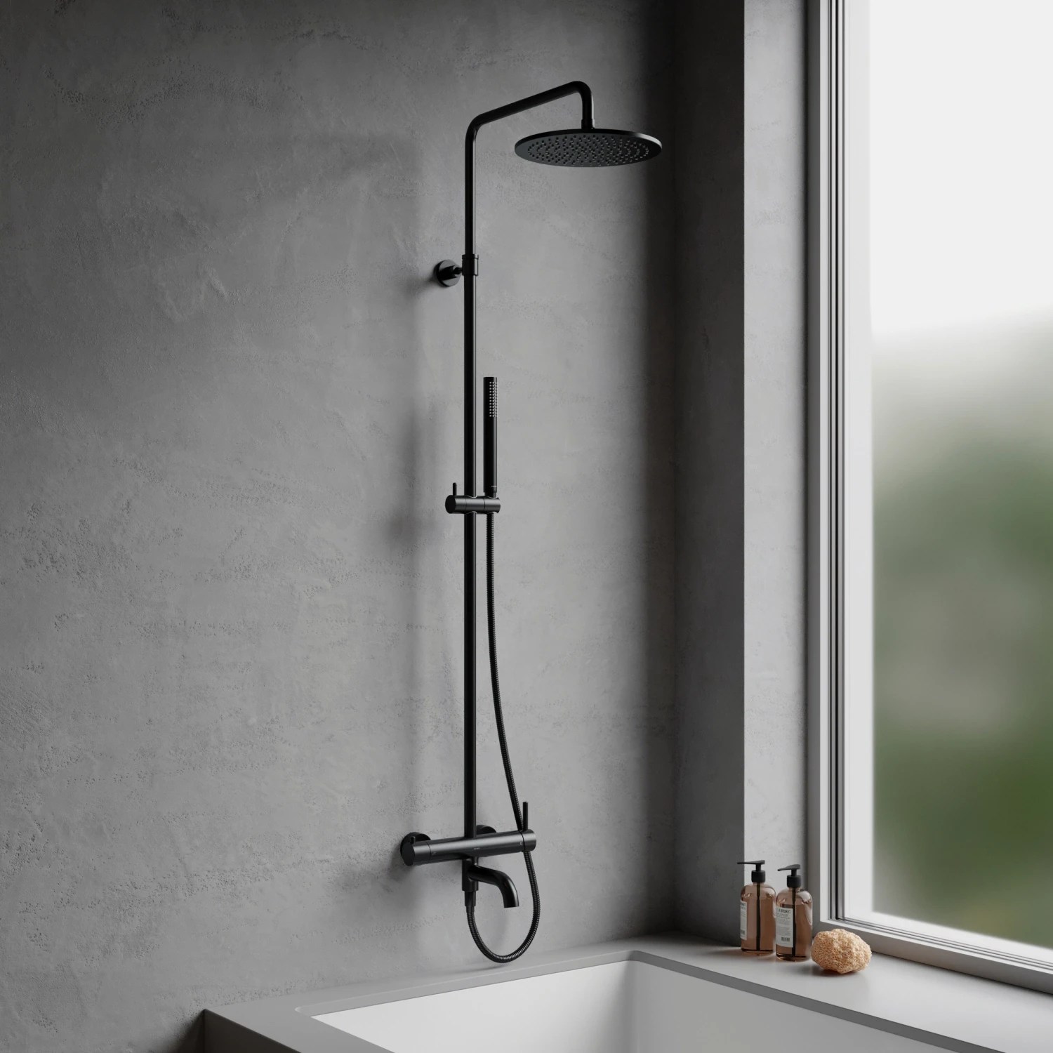 bath system for exposed installation