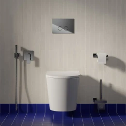Wand-WC mit WC-Sitz mit Absenkautomatik, 52 x 36 cm