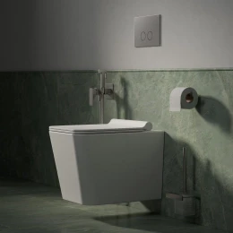 Wand-WC mit WC-Sitz mit Absenkautomatik, 53 x 36 cm