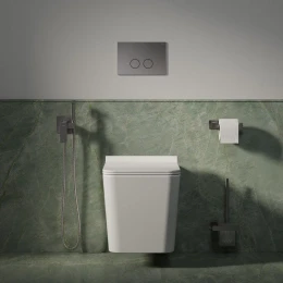 Wand-WC mit WC-Sitz mit Absenkautomatik, 53 x 36 cm