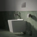 Wand-WC mit WC-Sitz mit Absenkautomatik, 53 x 36 cm